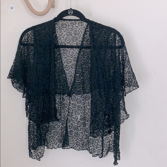 1940s shawl collar layering blouse top - Picture 1 of 4